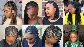 60 + BRAID STYLES FOR BEAUTIFUL WOMEN #2024 NOW TRENDING || BRAIDED CORNROW HAIRSTYLES FOR LADIES.