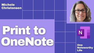 Print to OneNote from Windows | OneNote for Windows 10 | Printing document to OneNote