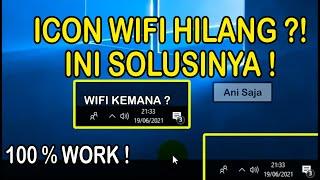 icon wifi hilang di windows 10 ini solusinya !