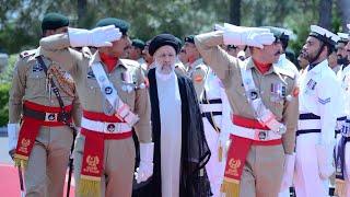 Iran President Raisi given guard of honour at Pakistan's PM House