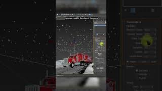 Animated snow in 3ds max️ More winter tutorials? #vizacademy #tutorial #archviz #rendering #render
