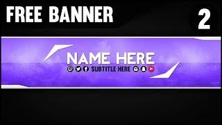 Free YouTube Banner Template #2 (Folder and .PSD File Download)