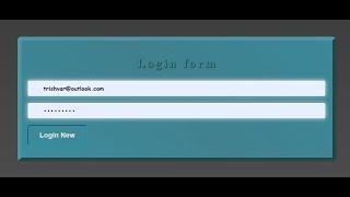 login form in html css designed by trishvar