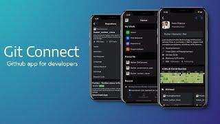 Git Connect App Preview | Flutter App | Github Application