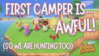 FIRST camper on Strawbie! Will we get THREE stars?? | ACNH | Animal Crossing New Horizons