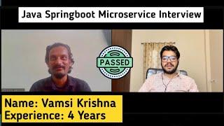 Java Spring Boot 4 Years Experience Interview [With Coding Problems]