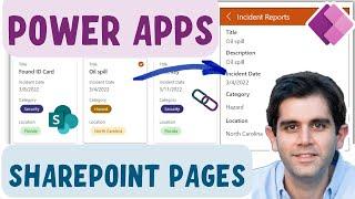 Power Apps in SharePoint Pages | Power Apps List Connected Web Parts