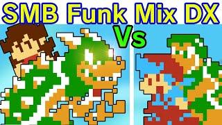 Friday Night Funkin' VS Super Mario Bros. Funk Mix DX FULL WEEK + Cutscenes (FNF Mod) (GF In Danger)
