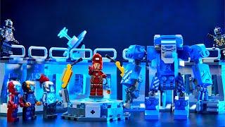 LEGO Marvel Avengers Iron Man Hall of Armour 76125 Stop Motion Review