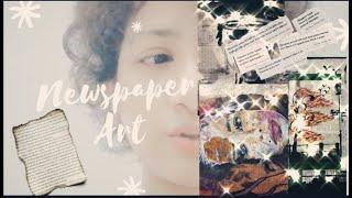 Newspaper Art | How to paint on a Newspaper | Tips and Tricks to Paint on a Newspaper | Painting