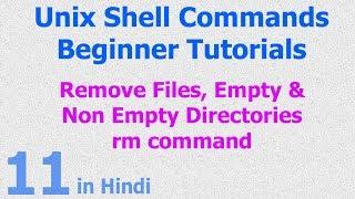 11 - Unix | Linux Shell - Remove Files | Remove Non Empty Directory | RM Command