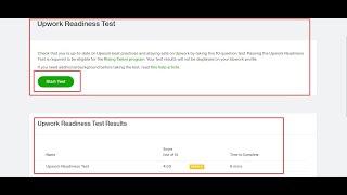 Upwork Readiness test Answers May 2022.