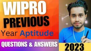 Wipro Previous Year Aptitude Questions and Answers | Wipro Aptitude Questions 2023 | Wipro Questions