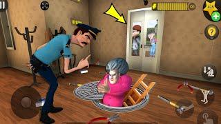 Scary Teacher 3D - with nick and tani troll Miss T fell face down-gameplay part 4194 #scaryteacher3d