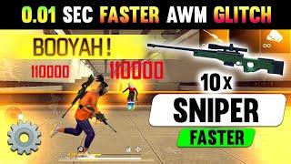 Awm  Sniper Trick & Settings 10x Faster  || Awm Tips & Tricks Free Fire || How To Use Awm Gun