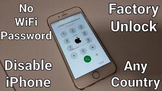 how to unlock any Disable iPhone without WiFi & Password (New Update)