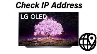 LG Smart TV: How To Check The IP Address