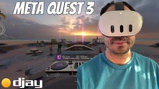 Oculus Meta Quest  3 / 3s Djay VR Gameplay + Review - Become a True DJ In VR Now With Apple Music!