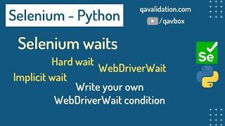 Synchronisation | selenium waits in python | create your own WebDriverWait condition