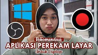 APLIKASI BUAT REKAM LAYAR LAPTOP FAVORIT AKU !! BISA BUAT BELAJAR || Indra Lukita