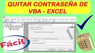 COMO QUITAR CONTRASEÑA DE VBA _ VISUAL BASIC _ SOLUCION