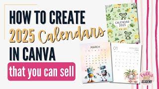 How to create 2025 calendars in Canva