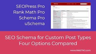 SEO Schema for Custom Post Types: Four Options Compared