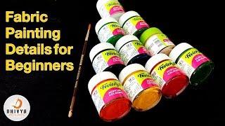 fabric painting on clothes | for beginners guide | fabric colour paintings | #255