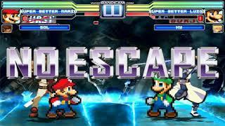 M.U.G.E.N Request #70: Super Better Mario & Sol Badguy VS Super Better Luigi VS Ky Kiske