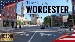 DRIVING in WORCESTER, Worcester County, Massachusetts, UNITED STATES I 4K 60fps