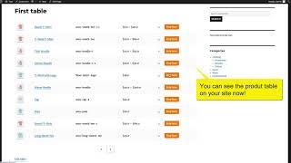 WooCommerce Product Table Lite - How to use step-by-step walkthrough