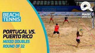 Beach Tennis - Portugal vs Puerto Rico | Mixed Doubles Round of 32|ANOC World Beach Games Qatar 2019