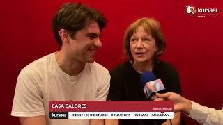 Entrevista a Rosa Renom i Eudald Font - CASA CALORES - 19 i 20 d'octubre - Kursaal Manresa