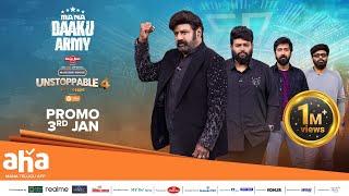 Unstoppable With NBK S4 E8 Promo | Mana Daaku Army | Thaman S, Bobby | aha VideoIN