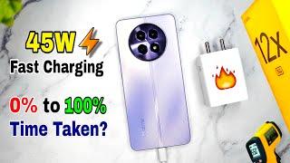 Realme 12x 5G Charging Test | realme 12x 5g battery charging test 0 to 100% charging speed time