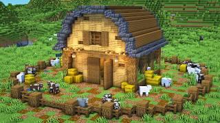 Minecraft: Simple & Easy Animal Barn Tutorial | FunBook