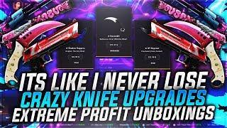 ABSOLUTELY INSANE 6 KNIFE UPGRADE SPREE & BATTLE CASES ON DATDROP!