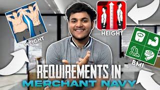 Height, Weight and BMI requirements in Merchant Navy? | MarineR Sk