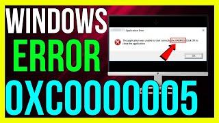 How to FIX This Application Was Unable to Start Correctly 0xc0000005 on Windows 11/10 (2024 METHOD)