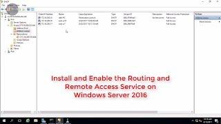 Install and Enable the Routing and Remote Access Service on Windows Server 2016