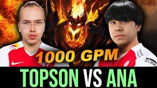 Topson vs Ana — 1000 GPM MID IMBA Shadow Fiend