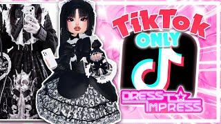 ONLY Using TIKTOK OUTFITS In Dress To Impress! #4