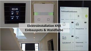 Hausbau | SmartHome KNX | MDT Glastaster + Gira G1 + Einbauspots | Hausbau Blog #32