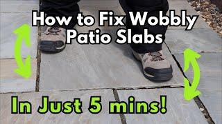 Fix Your Rocking Patio Slabs With This Easy Solution!