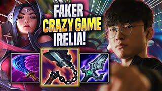 FAKER CRAZY GAME WITH IRELIA! - T1 Faker Plays Irelia MID vs Zed! | Season 2023