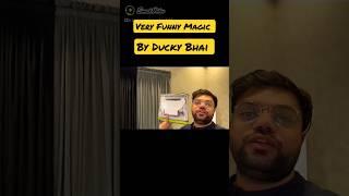 Ducky Bhai ka Bed Sheet Magic #magic #duckybahi #shorts