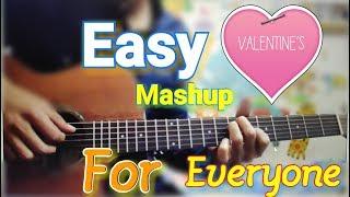 15 Songs - 1 Easy Pattern - Valentine's Mashup for Everyone - Guitar easy chords beginners best