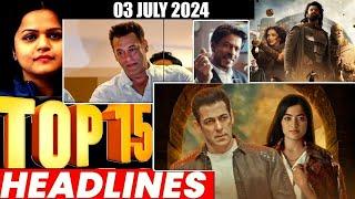 Top 15 Big News of Bollywood | 3rd JULY 2024 | Salman Khan , Ramayana, Sunny Deol, Amir Khan, Ranbir