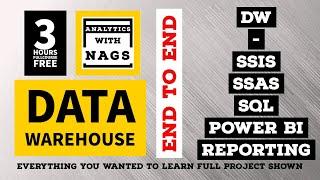 [[ 3 HOURS ]] Data Warehouse Complete Tutorial - SQL + SSIS + SSAS + Power BI - { End to End }