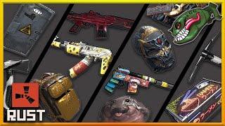 Rust Skins | Baby Hippo Rock, Brainstorm SAR, Gold Chains Backpack, No Mercy Metal Tools #407